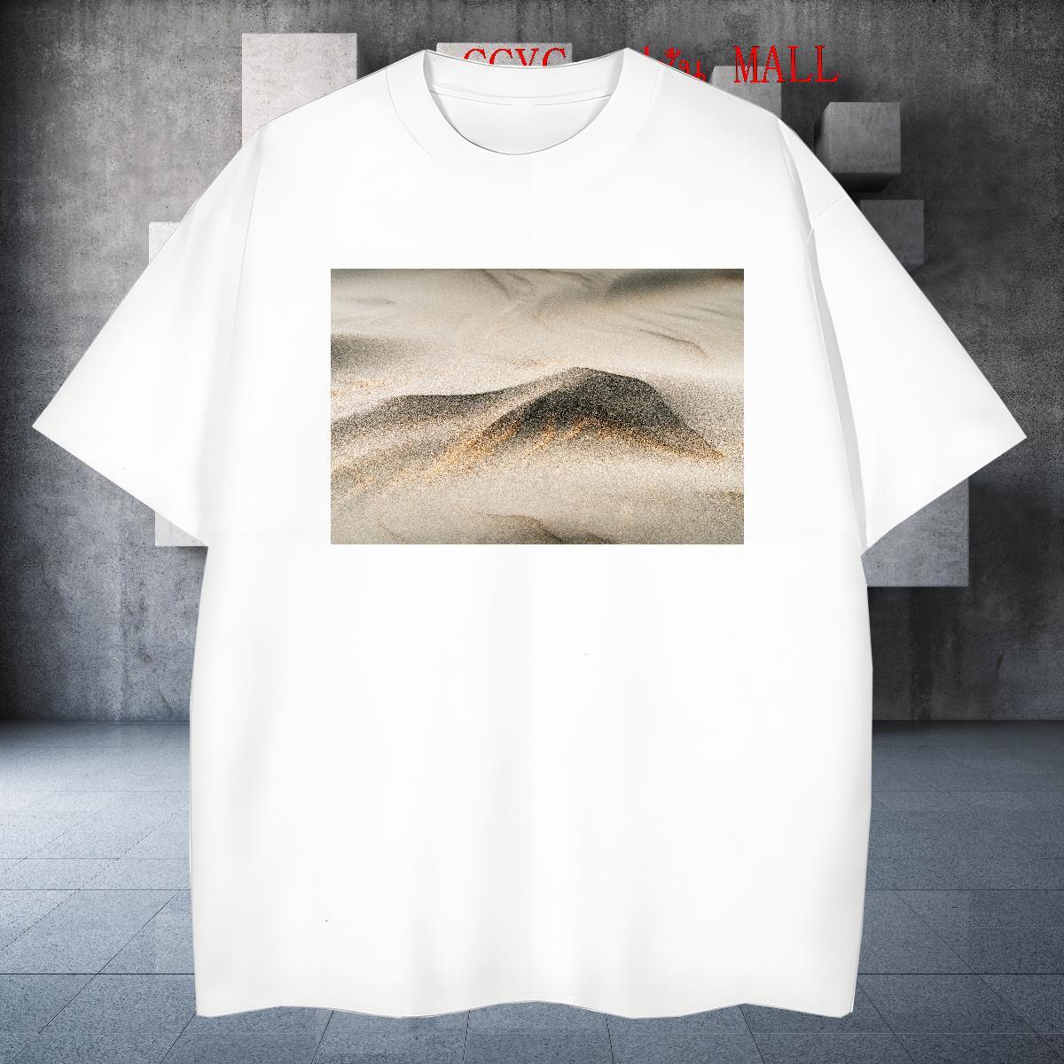 Comfortable Men Clothes T-Shirt desert 230g Pure Cotton Hip Hop Street Breathable Crew Neck T shirt Customized New Designer Tops Shirt