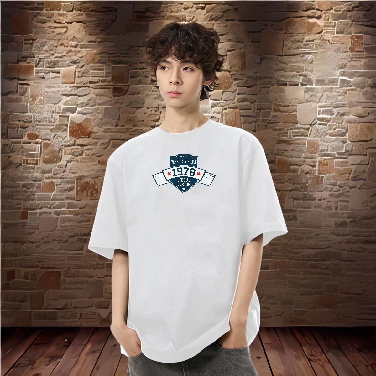 Fashion T Shirts Men letter Tops Shirt 230g Pure Cotton Outdoor Popular Customized Breathable Crew Neck Tshirt for Man Woman