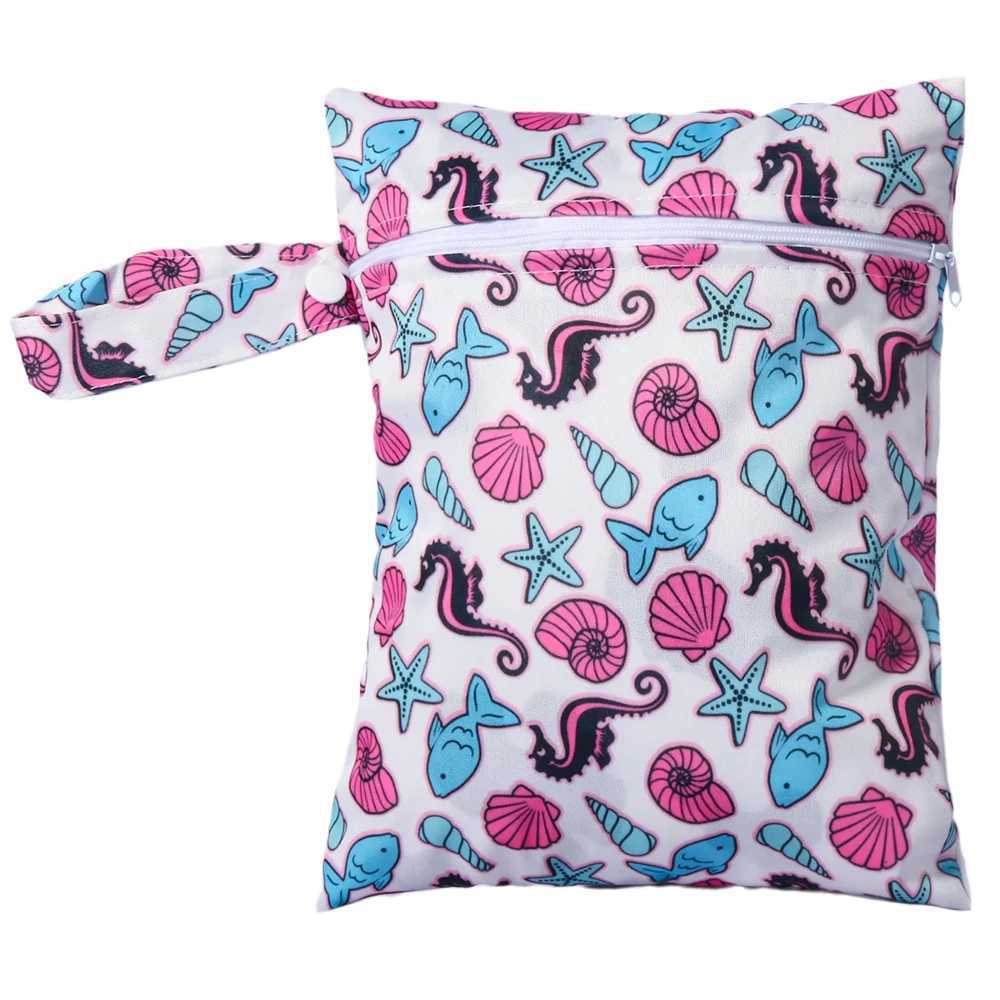 20 * 25cm soft waterproof cute mens cushion cloth bag environmentally friendly hand washing bag baby stroller portable urine bag W240812