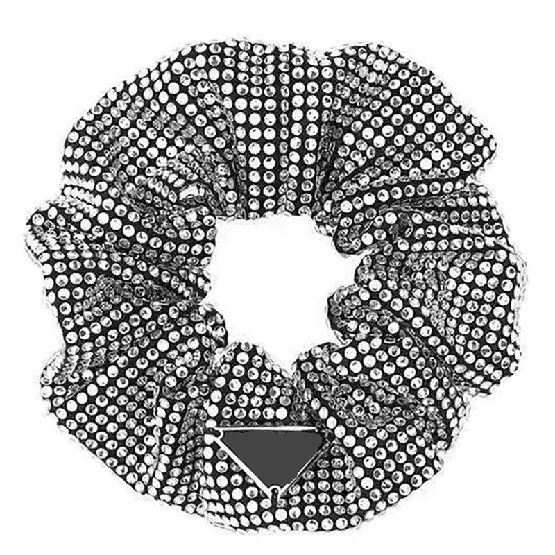 Women Designer Jewelry hair band Scrunchies Pearl Rhinestone Elastic Bands for Girls Hair Accessories Free shipping