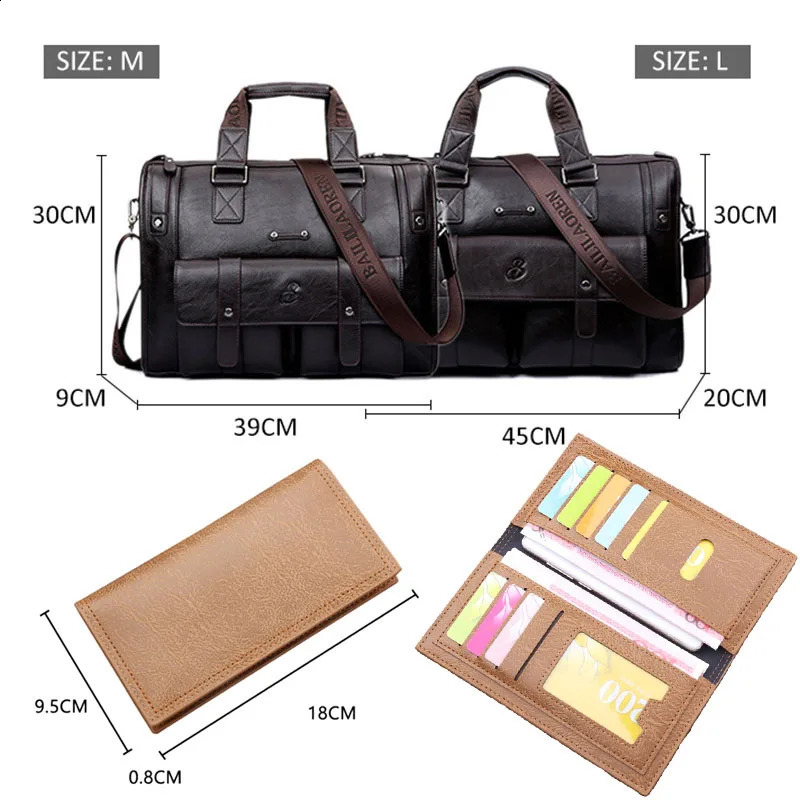 Mens leather black briefcase business handbag messenger bag mens retro shoulder large notebook travel XA177ZC 240810