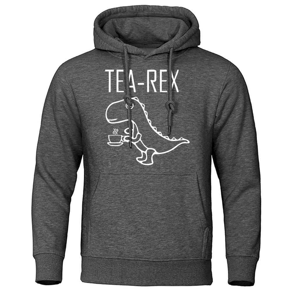 Cartoon Tea Rex Cute and Fun Printed Clothing Mens Soft Street Clothing Mens Crewneck Personalized Hoodie Casual Fashion Hoodie Mens ClothingW240724