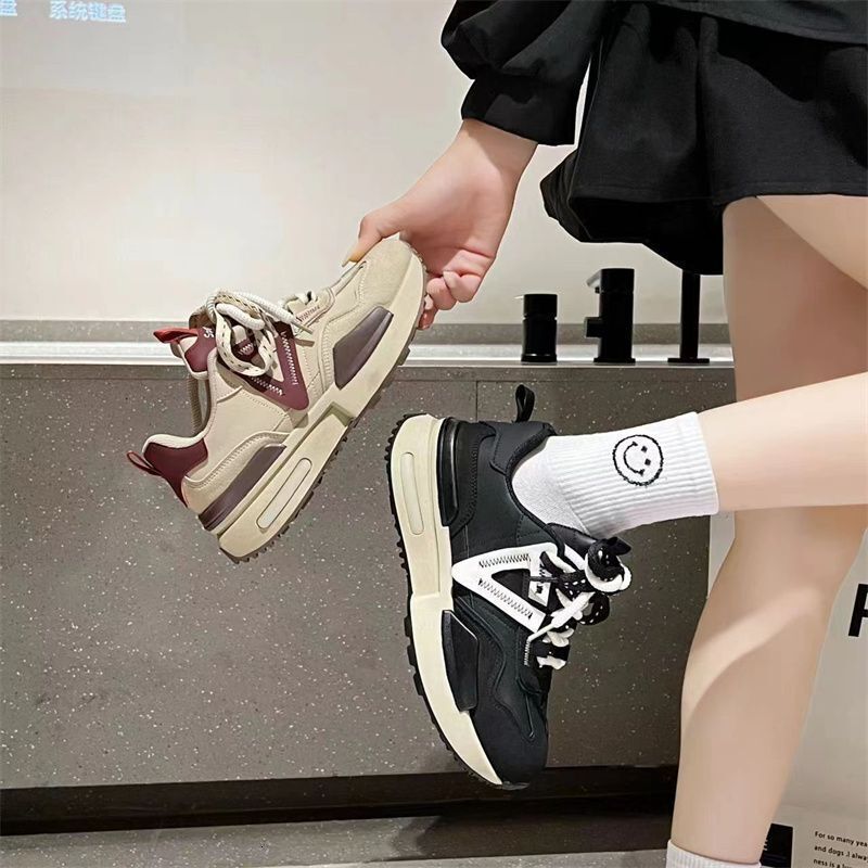 Ddmysports YUECEN Internet Celebrity Small Thick Soled Forrest Gump New Niche Lightweight German Training Dad Shoes Trend Outdoor Shoes