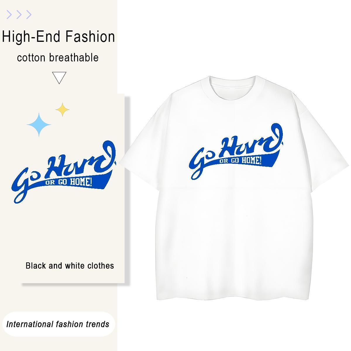 Loose Tshirt for Man Woman Street Wear 230g 100% Cotton Oversized Breathable letter T Shirts Men Designer Fashion Tees Shirts