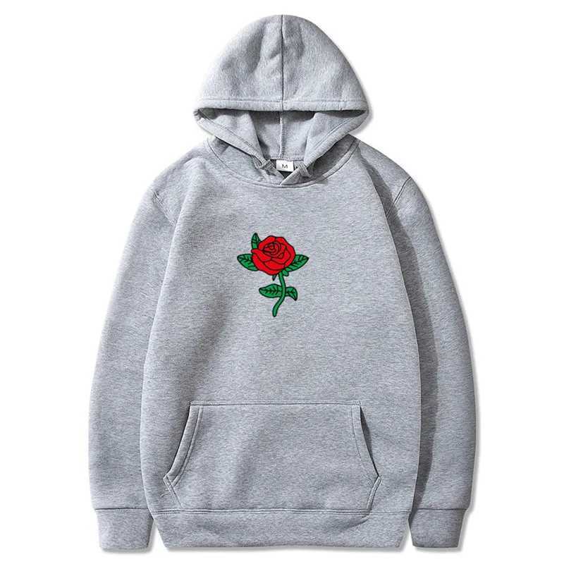 Flowers Graphic Printing Mens Hip Hop Hoodie Sweater Unisex Fashion Casual Oversized Eu Size Mens HoodieW240724