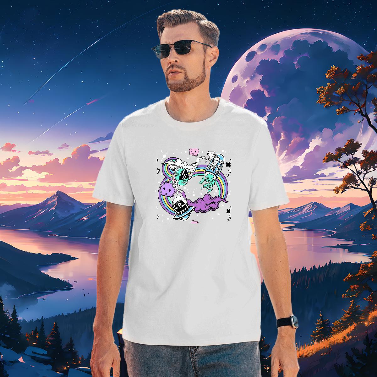 Wholesale Men Tops Tees ET 230g 100% Cotton Home Outdoor Pure Cotton T Shirt For Man Custom Print Oversized DIY Customized Tees Shirts