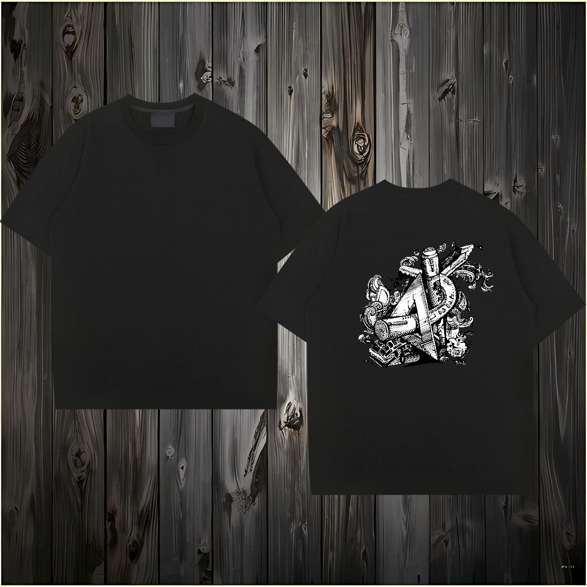 Fashion New T Shirts Men eye of the devil Tee Shirt 230g Cotton Street Wear Designer Customized Print Breathable Short Sleeve Tshirts