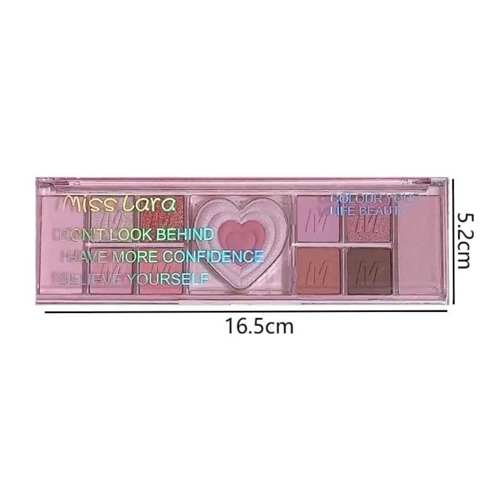 New Love Heart Pink Eyeshadow Palette Natural Cool Tone Low Saturation Matte Eye Shadow Pallet Brown Korean Makeup CosmeticCL240812