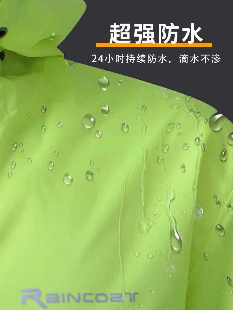Summer Thin Raincoat Motorcycle Women Man Rain Coat Pant Suit Cycling Waterproof Rain Wear Travel Hiking Poncho Hooded Raincoats Y240810