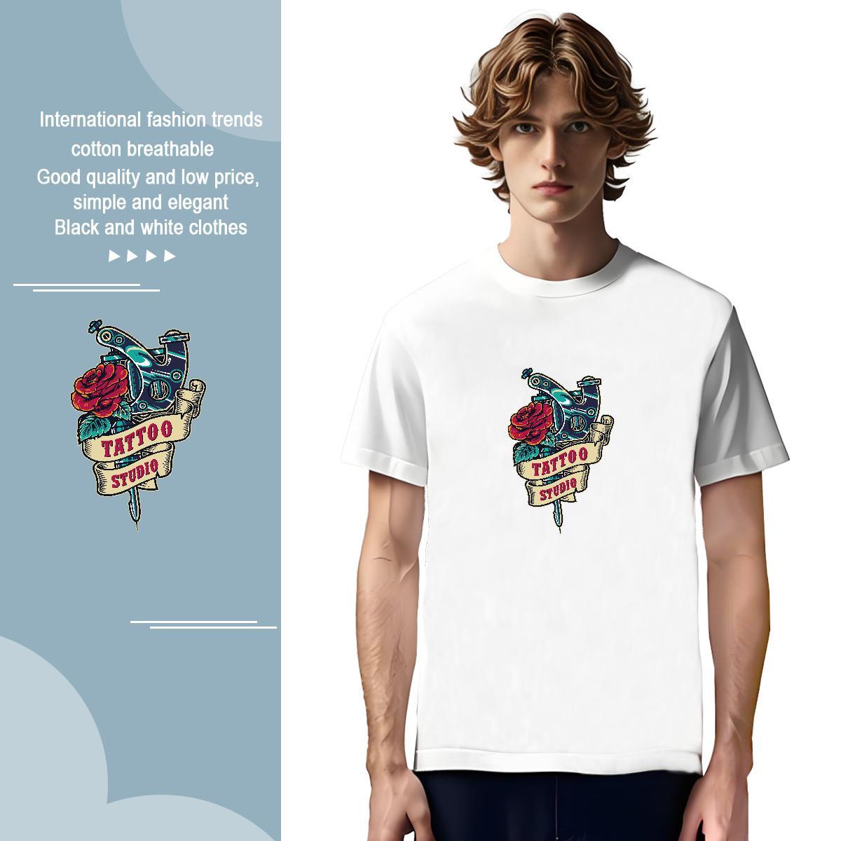 Cool Design Tshirt for Man Woman tool 230g 100% Cotton Spring Summer Crew Neck T-Shirts Oversized 3XL 4XL Factory Direct Clothings