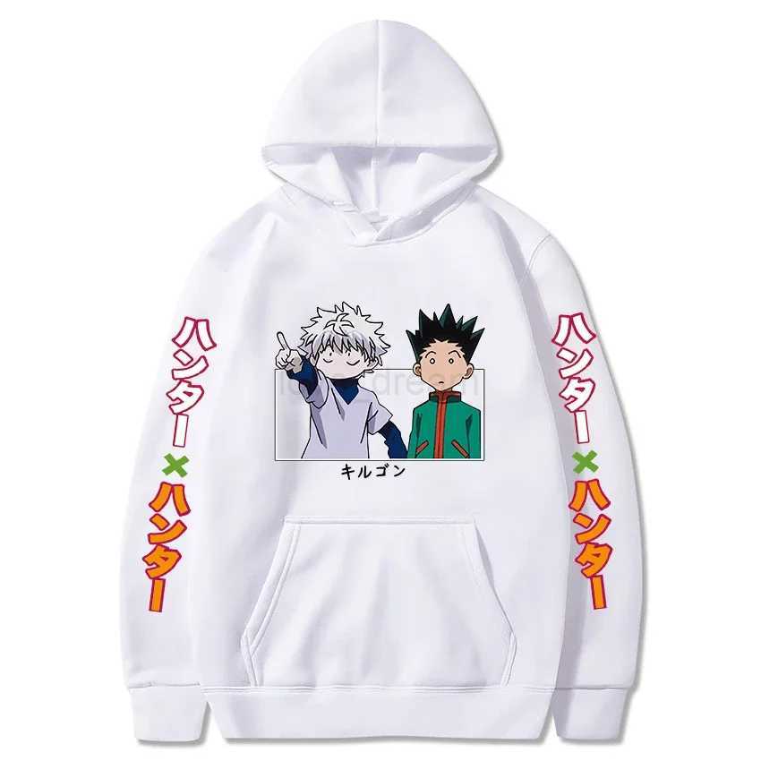 Hunter X Hunter Japan Anime Men Women Hoodies Harajuku Gon Killua Print Plus Size Sweatshirt Unisex Autumn Winter StreetwearXJ240812