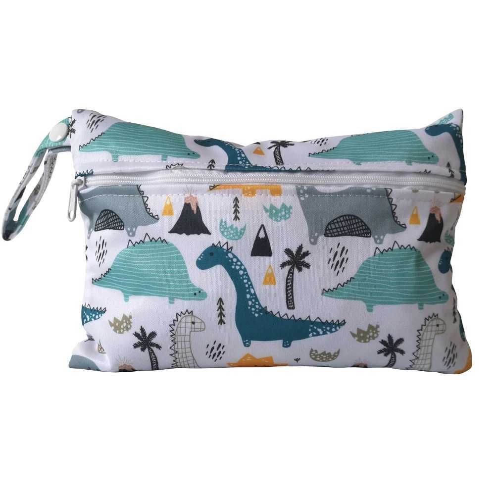 35 new pattern sizes 15 * 22.5CM washable and reusable cloth diaper small bag waterproof swimming sports travel handbag W240812