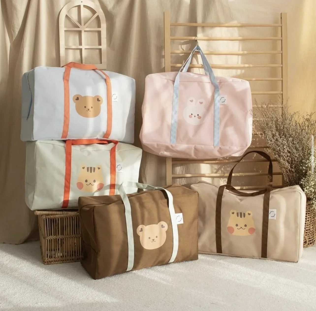 Large capacity mother bag maternity bag hospital bag kindergarten bedding storage bag diaper baby supplies travel bag W240812