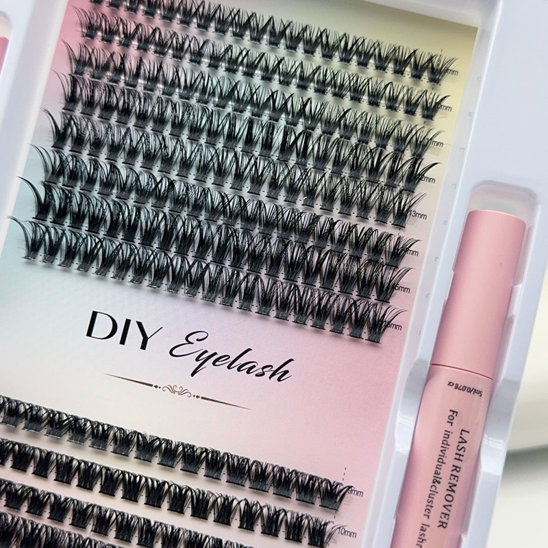 DIY Cluster Eyelash Extension Individual Lashes Large Capacity Soft Natural Curl False Eyelashes Crisscross Cruelty Extensiones De Pestanas Individual