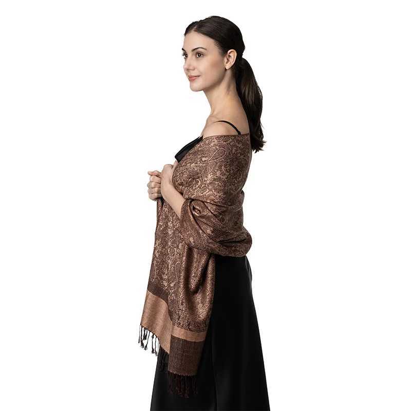 2023 New Jacquard Womens Scarf Winter Long Soft Shawl Womens Printed Pattern Headband Comfortable and Warm W240810