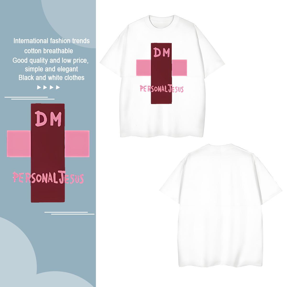 Classic Casual T-Shirts 100% Cotton 230g Men Tshirts High Street Hip Hop Crew Neck Breathable Asian Size Cool Top Tees