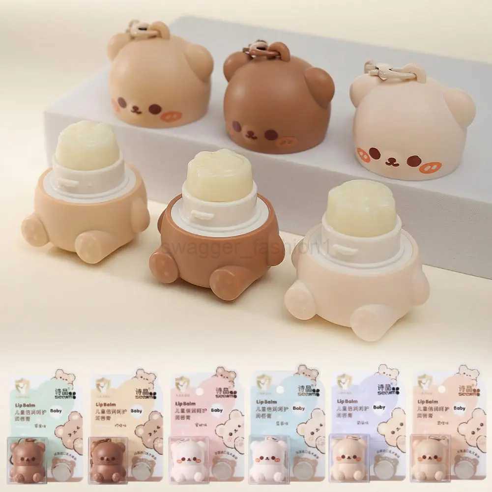 Cute Little Bear Lip Balm For Kids Moisturizing Anti-dry Anti Crack Mini Lip Balm Lipstick With Keychain Decorations Lip Ca G5C6XJ240812