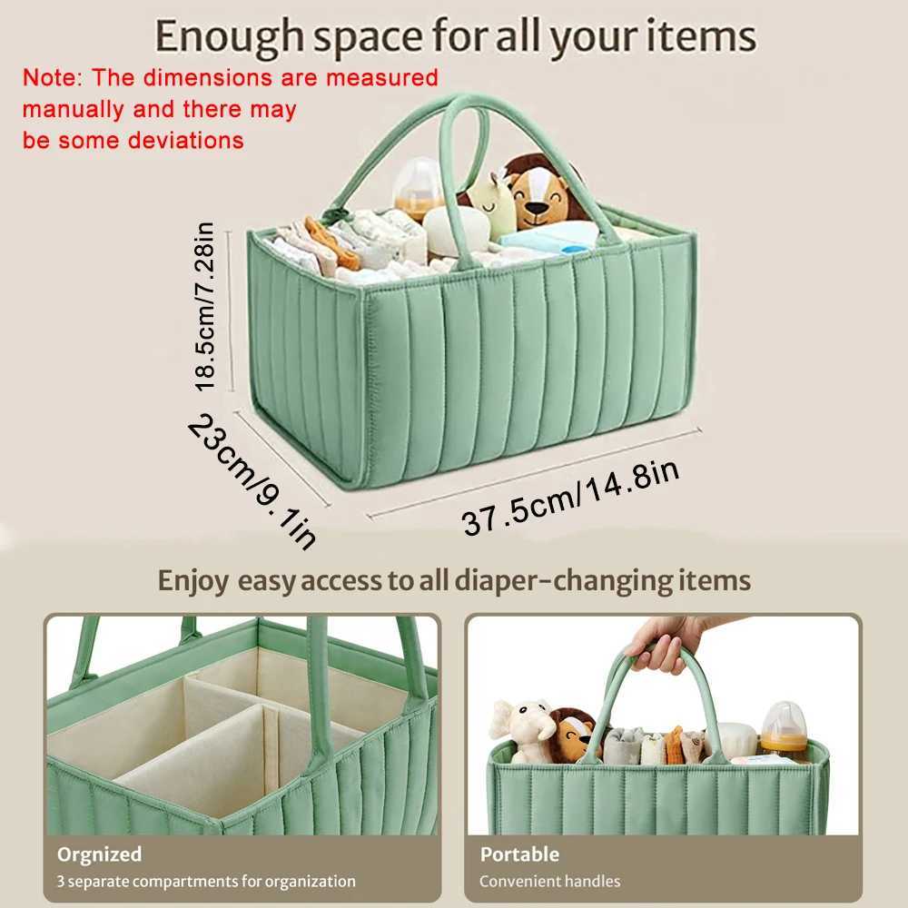 Baby diaper basket fashionable baby diaper storage rack diaper storage basket newborn party list and basic baby items W240812