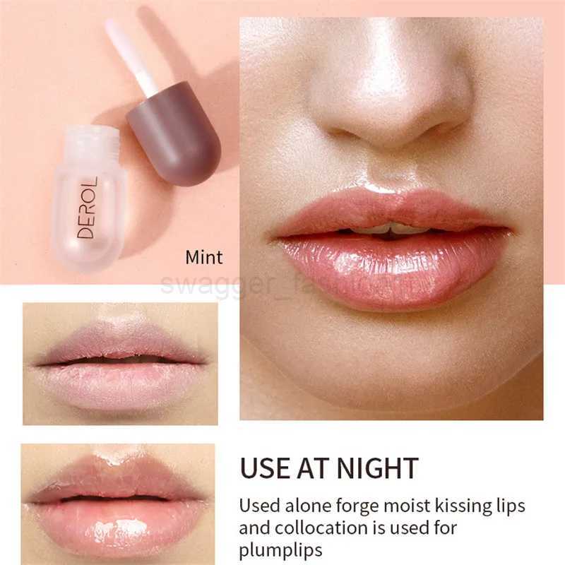 Day Night Instant Volume Lip Plumper Oil Clear Lasting Nourishing Repairing Reduce Lip Fine Line Care Lip Sexy Beauty CosmeticXJ240812