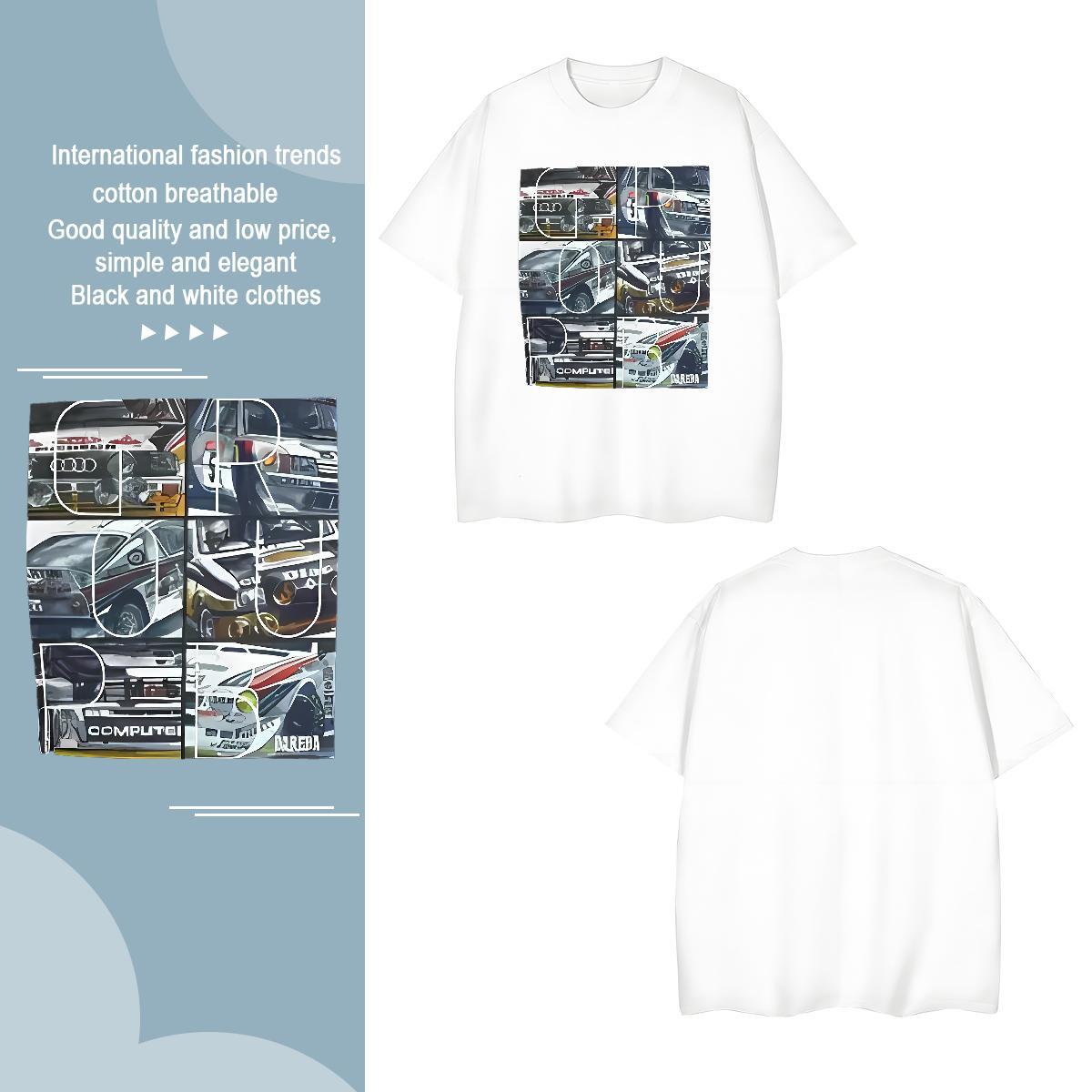 Wholesale Tshirts car 100% Cotton 230g Outdoor Breathable Mens T Shirts Customized Designer Fashion Clothes