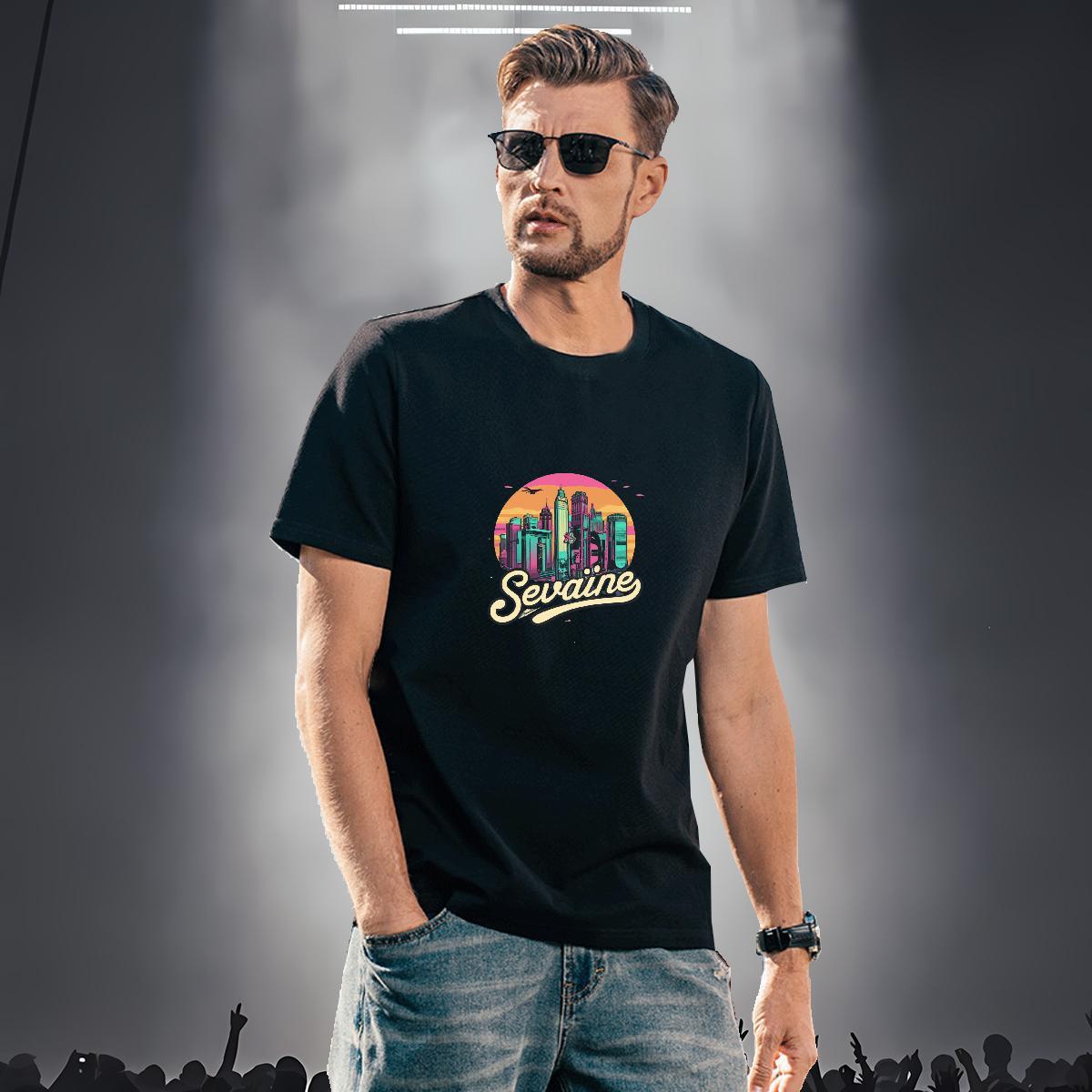 Comfortable Men Tshirts letter 100% Cotton 230g High Street Hip Hop Breathable Crew Neck T Shirts Men Oversized 4XL New Arrival Wear