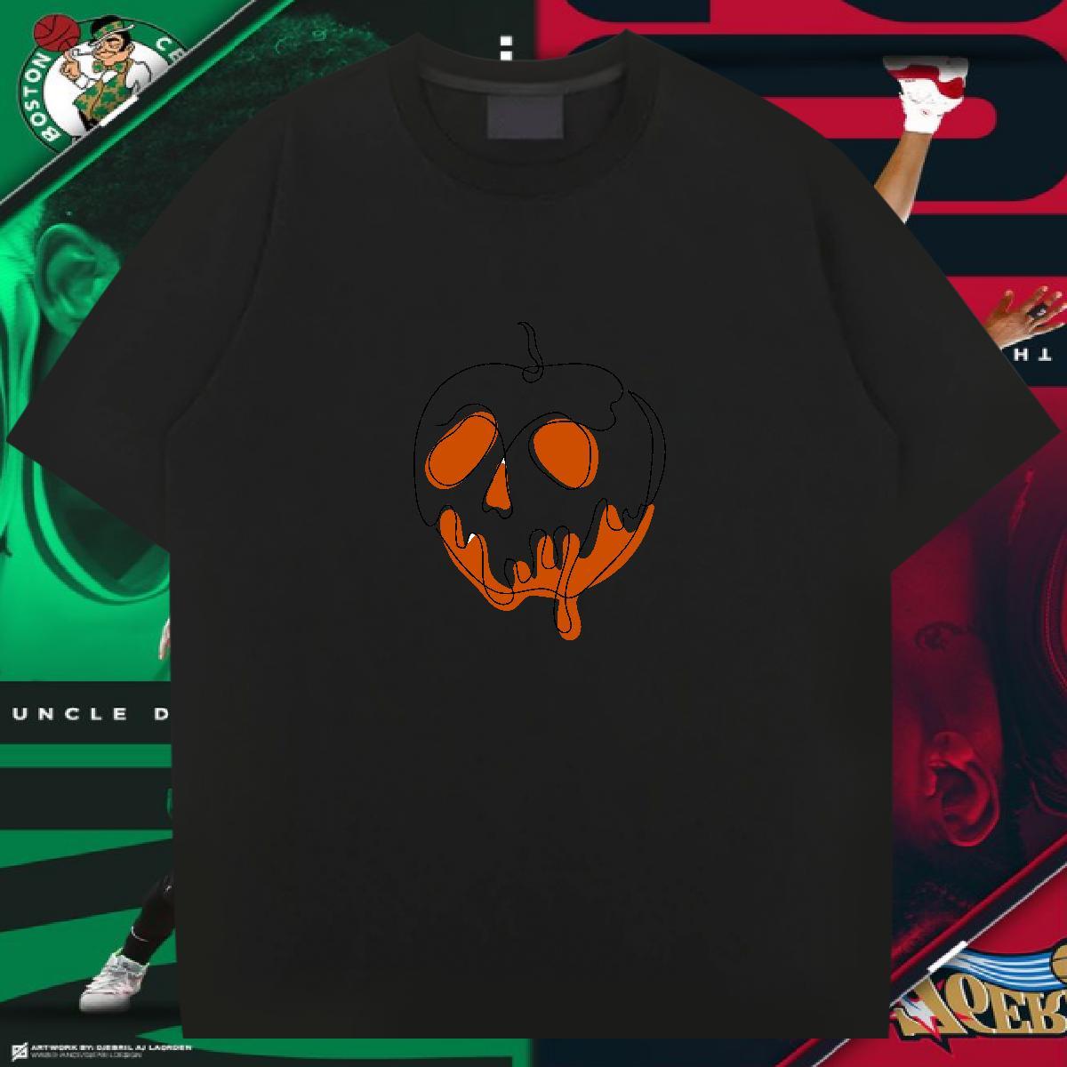 New Designer Men T Shirts skull Clothings 230g Cotton Outdoor Cool Asian Size Breathable Crew Neck Couples T Shirts
