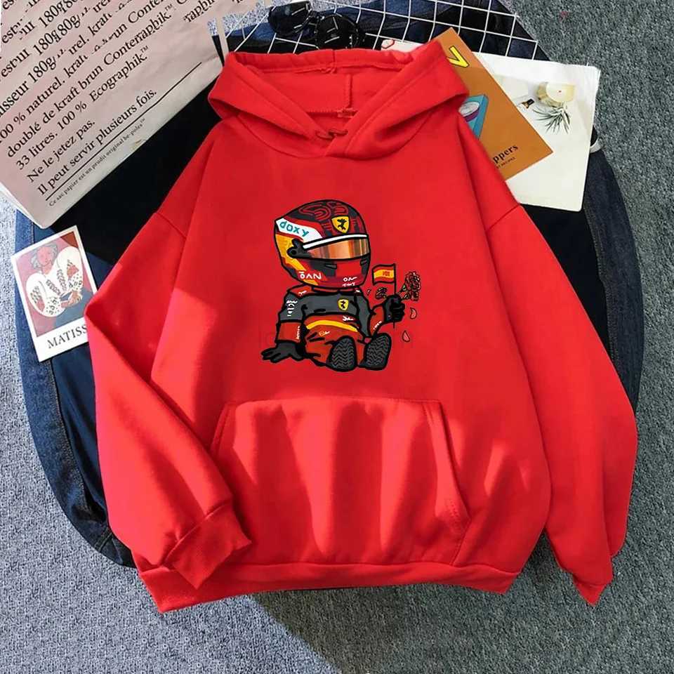 Sainz Mini F1 Hoodies for Men Games Cartoon Graphic Sweatshirts Long Sleeve Y2k Clothes Men Clothing Harajuku Streetwear WomenXJ240812