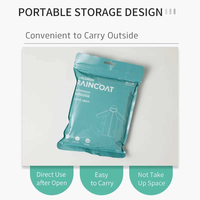 Disposable Kid Rain Coat 1PCS Portable Waterproof Child Rain Coat EVA Cute Kids Raincoat Impermeable Poncho for Children Y240810
