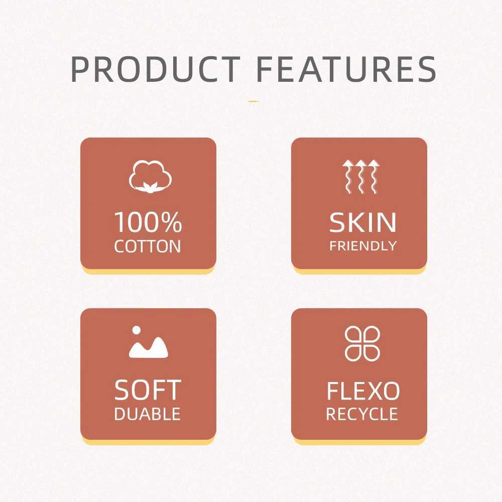 HappyFluent 120 * 110CM Skin Edge Swadle Ultra Soft Cotton Fiber Cartoon Printing Comfortable Baby Blanket PackagingW240810