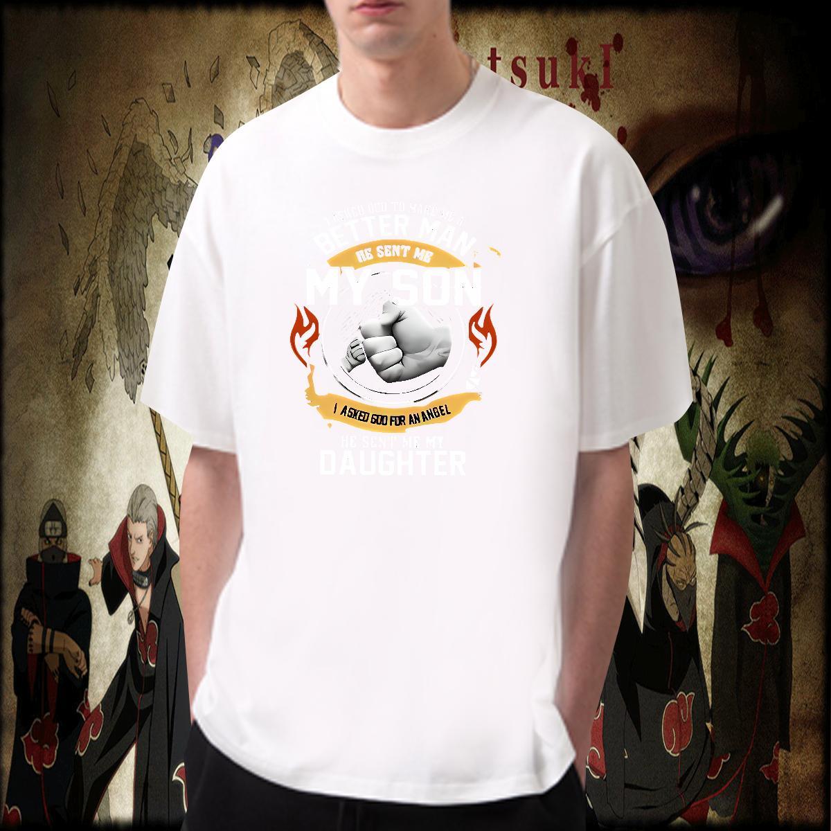 Fashion Casual 230g Cotton T Shirts Men hands Anime Printing Street Men Clothes T-Shirt Tops Shirt Short Sleeve O-Neck Popular Custom Print Oversized