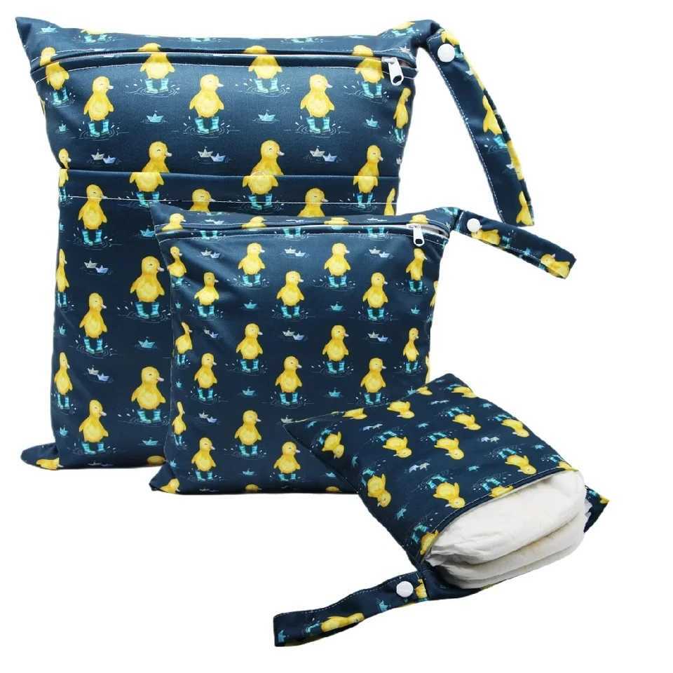 Waterproof diaper bag portable multifunctional baby diaper storage bag cartoon portable childrens storage bag W240812