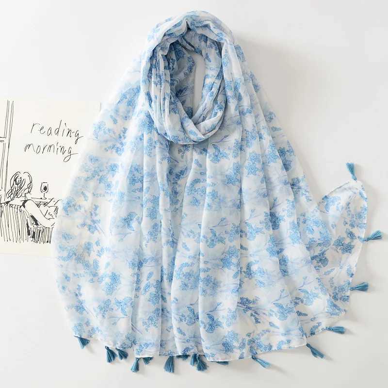 2024 Luxury Fashion Thin Petal Flower tassel Adhesive Shawl Womens High Quality Pashmina Headscarf and Wrap Foulard Muslim Sjaal W240810