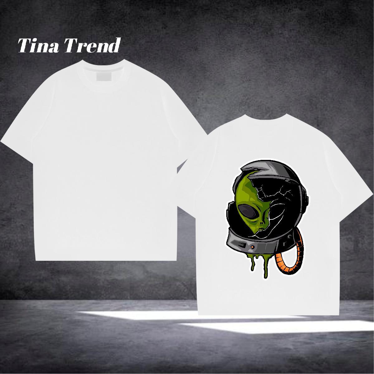 2024 New Men T Shirts ET Polos 230g Cotton Daily Wear Unisex Plus Size Cartoon Breathable Crew Neck Mens Tshirts