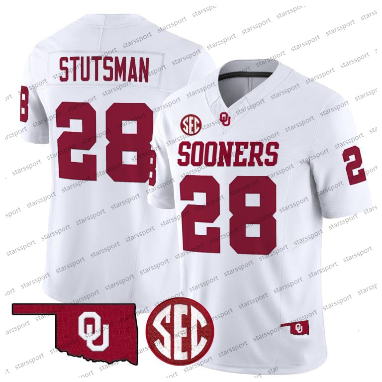 Hot Jackson Arnold Kyler Murray 2024 Oklahoma Sooners Football Jersey CeeDee Lamb Baker Mayfield Gavin Sawchuk Nic Anderson Jayden Gibson Andrel Antho