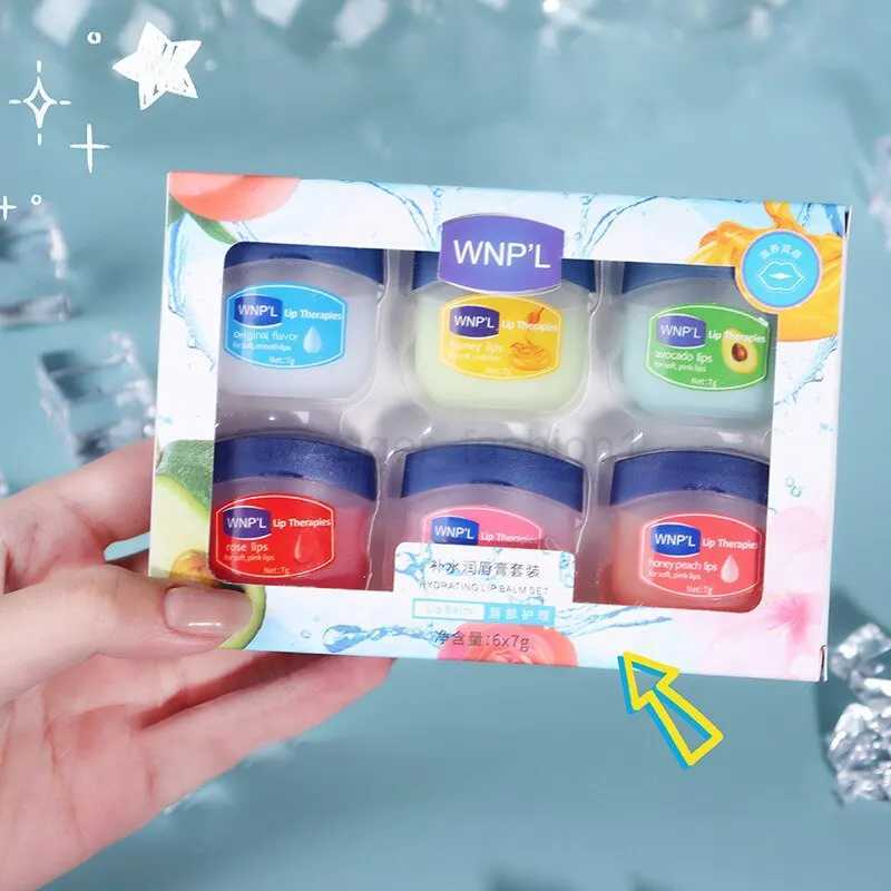 4/6/8pcs Moisturizing Lip Balm Set Whitening Moisturizing Base Natural Plant Base Moisturizing Crack Lip Care Jelly MoisturizerXJ240812