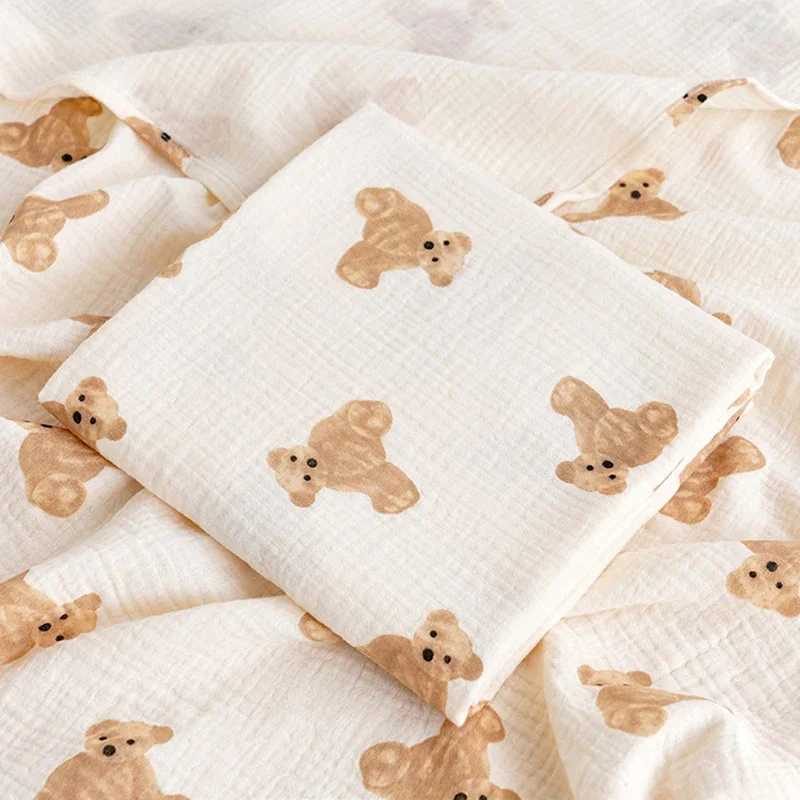 Baby blanket newborn 2-layer cotton bath towel summer stroller cover packaging Gaoze plain weave baby blanket baby suppliesW240810