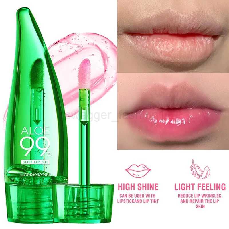 Natural Aloe Lipstick Lip Moisturizing Nourish Waterproof Color Lip Tint Long Lasting Gloss Changeable Color Lip Oil Lip BalmXJ240812
