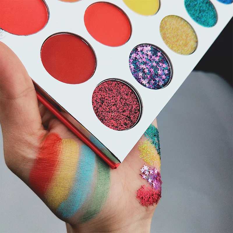 35 color rainbow eye shadow palette practical safe lightweight makeup waterproof shimmering dreamy eye shadow palette ldren stageW241212