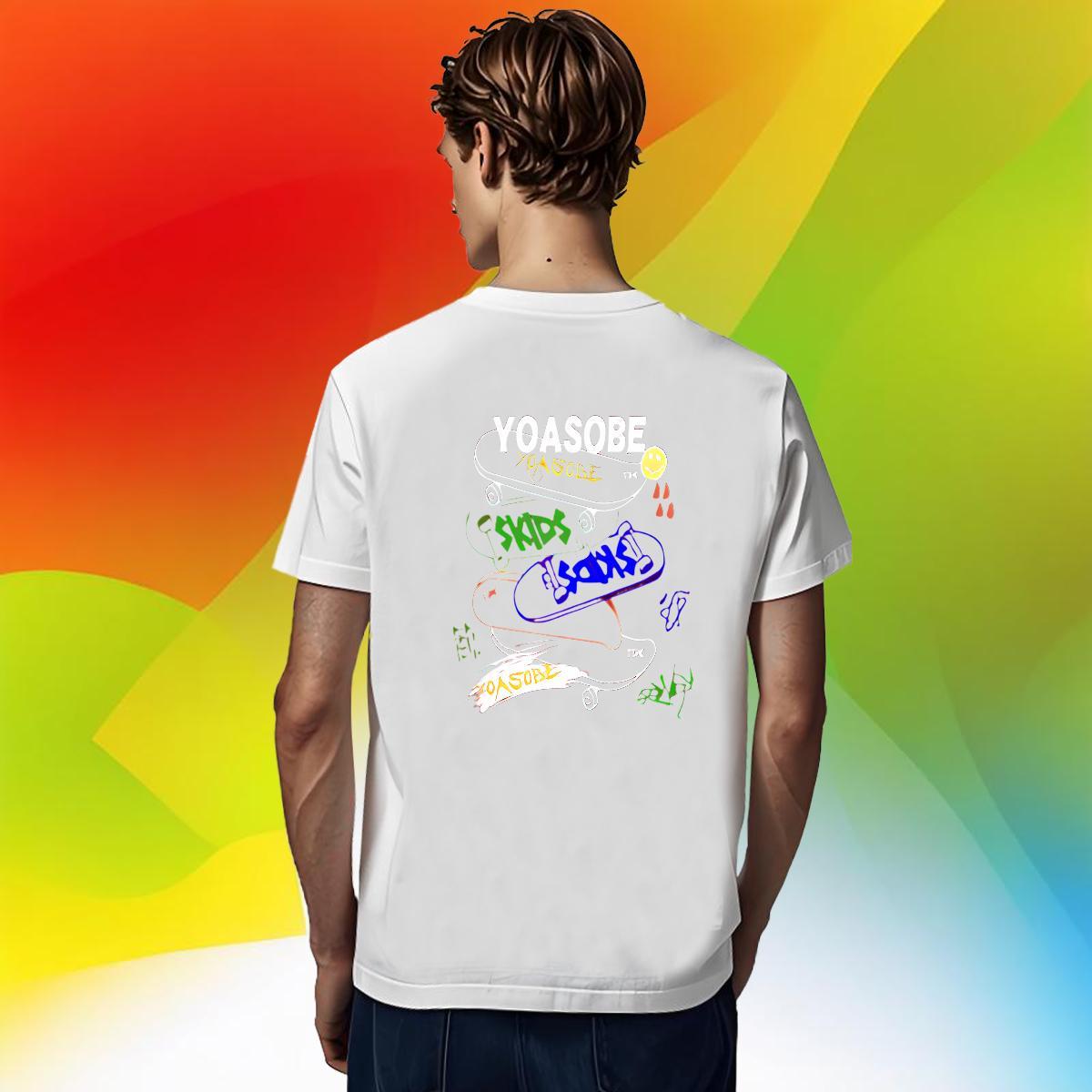 DIY T shirt letter Tops 230g Pure Cotton Street Casual Cool Custom Big Size Breathable Short Sleeve Tshirt for Man Woman