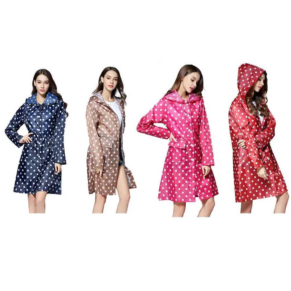 29 Girl Lady Hooded Raincoat Outdoor Travel Waterproof Riding Cloth Rain coat for Women Poncho Long Rainwear raincoat jacket Y240810