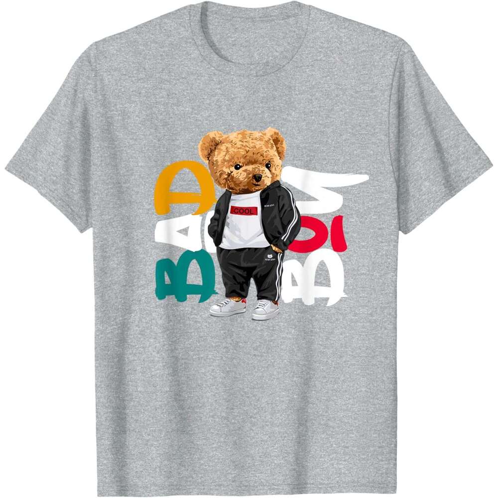 T shirt for Mens Bad Boy Tee Shirt, Funny Teddy Bear Graphic Fun T-Shirt Shirts Tshirt Graphic Tee Casual Tops Clothes Short sleeve