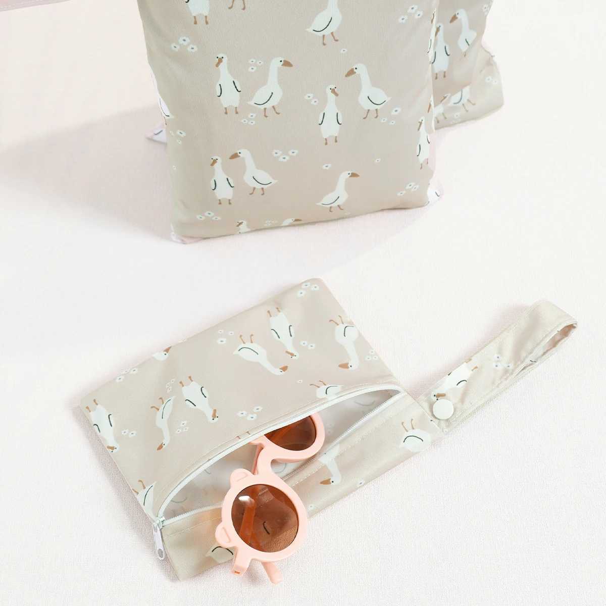 Elinfant 3-piece recycled fabric waterproof dry bag portable urine bag sanitary storage bag W240812