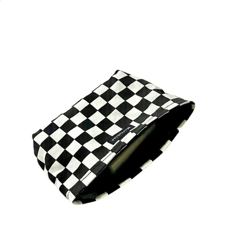 Women Cosmetic Bag Corduroy Plaid Travel Makeup Portable Toiletry Bags Large Capacity Organizer Zipper Beauty Pouch 240812