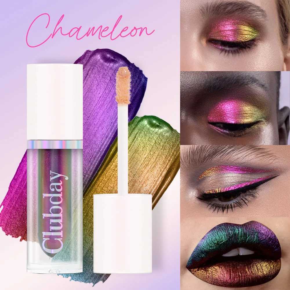 Chameleon Eye Shadow Lquid Green Gold Purple Glitter Polarized Shiny Eyeshadow Makeup Highlights Waterproof Beauty Lip CosmeticsCL240812