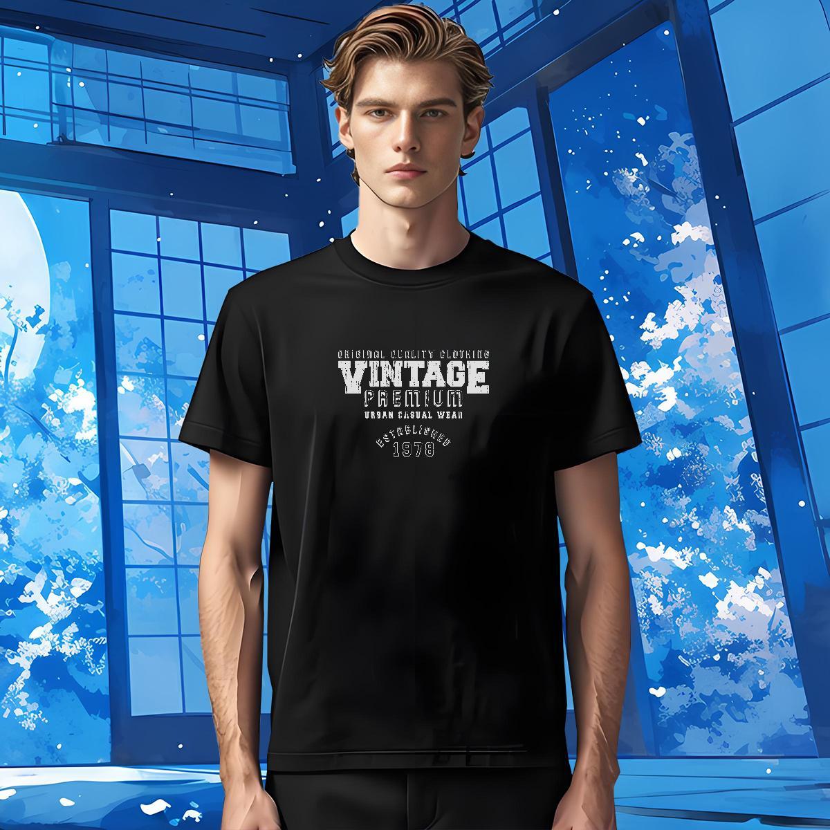 Wholesale letter T-Shirts Street Casual Men Tees 230g Cotton 2024 Summer Breathable Soft DIY Printed Tshirts