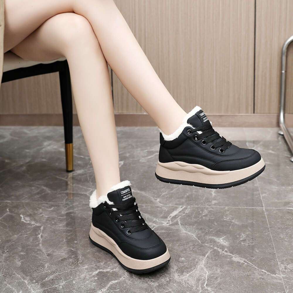 Ddmysports BR Velvet Women Winter New Style Board For Warmth And Height Increase Casual Sports Shoes Outdoor Shoes
