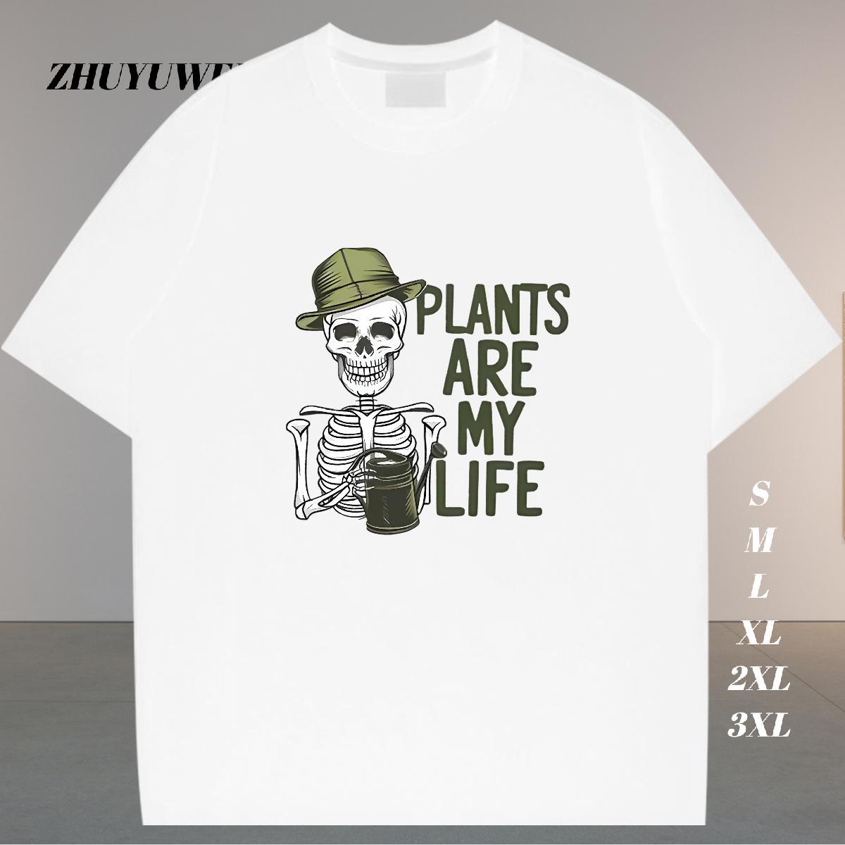 Classic T Shirts Men halloween Tops 230g 100% Cotton Hip Hop Cool Design Custom Print Oversized Breathable Short Sleeve Tshirt for Man Woman