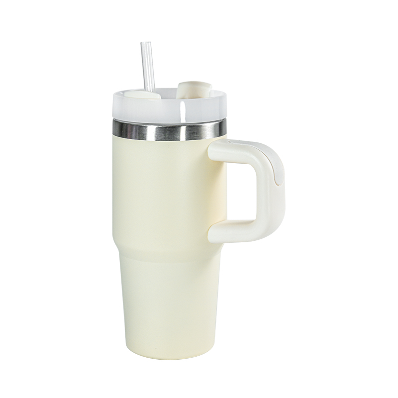 14oz Reusable Tumbler with Handle and Straw Stainless Steel Insulated Travel Mug Tumbler Insulated Car Cup Keep Drinks Cold Mini