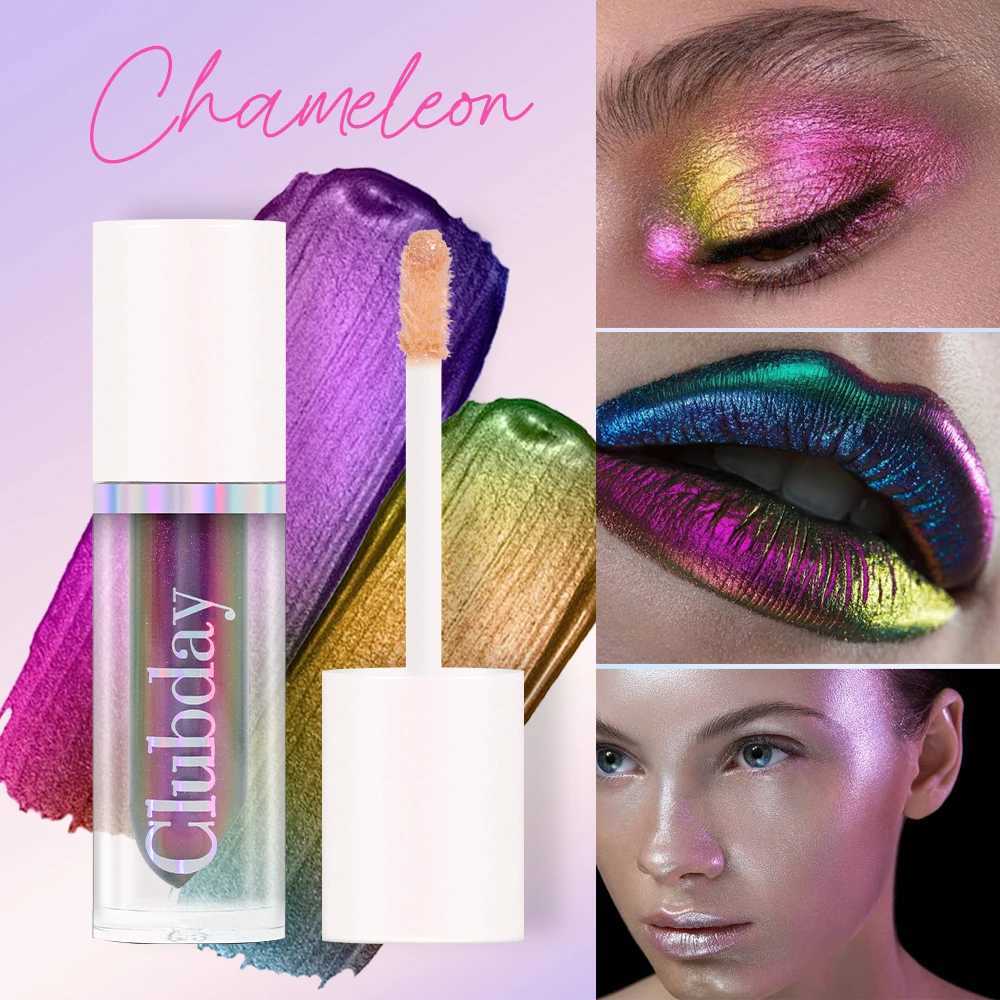 Chameleon Eye Shadow Lquid Green Gold Purple Glitter Polarized Shiny Eyeshadow Makeup Highlights Waterproof Beauty Lip CosmeticsCL240812