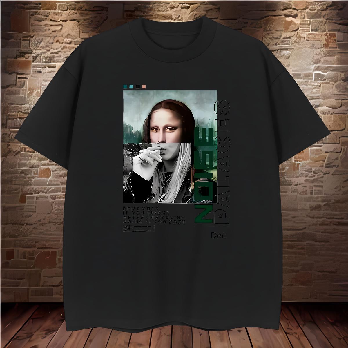 Popular person T Shirts Men Summer Casual Tshirt for Man Woman 230g 100% Cotton 2024 Summer Breathable Short Sleeve Skull Polos